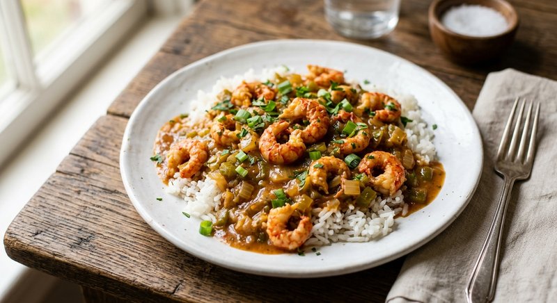 Gluten-Free Crawfish Etouffee — dinner recipe, serves 4