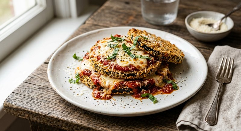 Gluten-Free Eggplant Parmesan — dinner recipe, serves 4