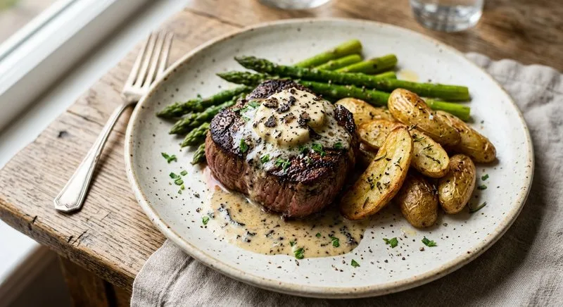 Gluten-Free Filet Mignon with Truffle Butter