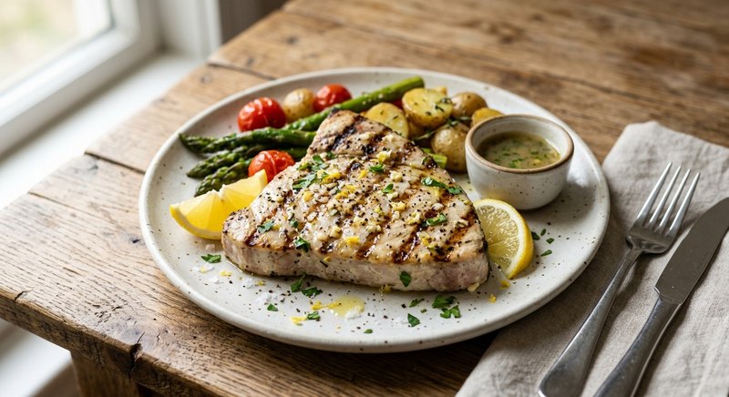 Gluten-Free Grilled Swordfish — dinner recipe, serves 4