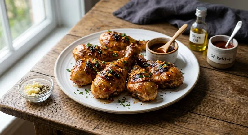 Gluten-Free Honey BBQ Chicken Drumsticks