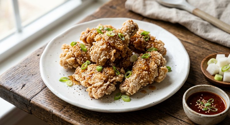 Gluten-Free Korean Fried Chicken — dinner recipe, serves 4