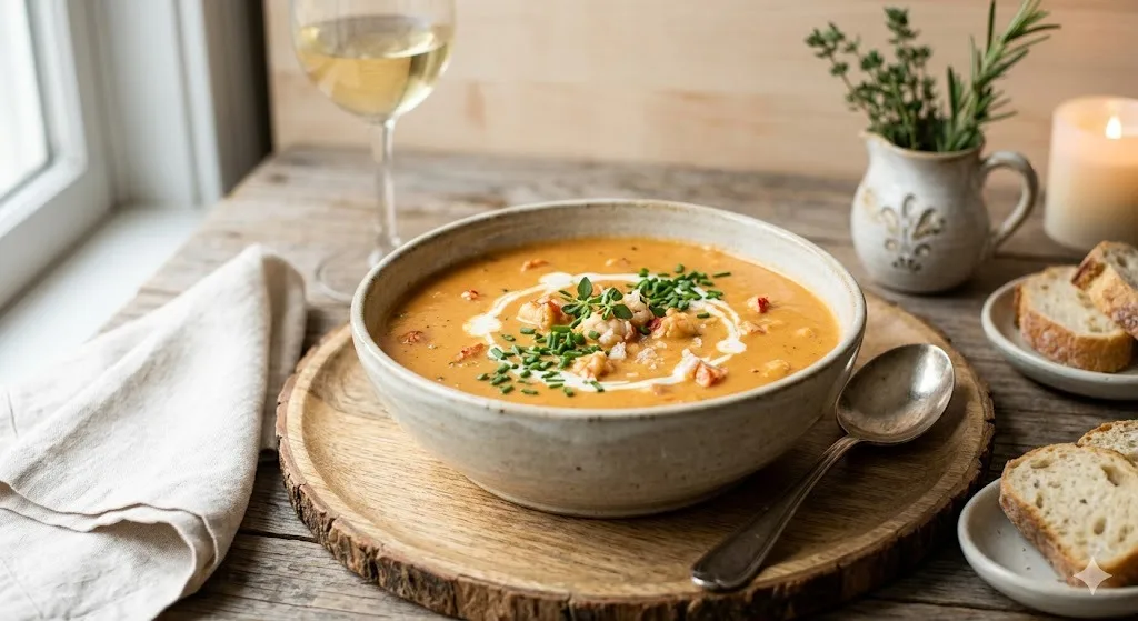 Gluten-Free Lobster Bisque with Cornstarch