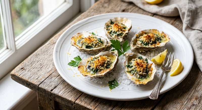 Gluten-Free Oysters Rockefeller — dinner recipe, serves 4