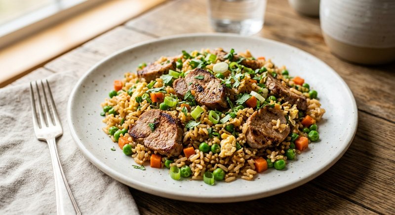 Gluten-Free Pork Fried Rice — dinner recipe, serves 4