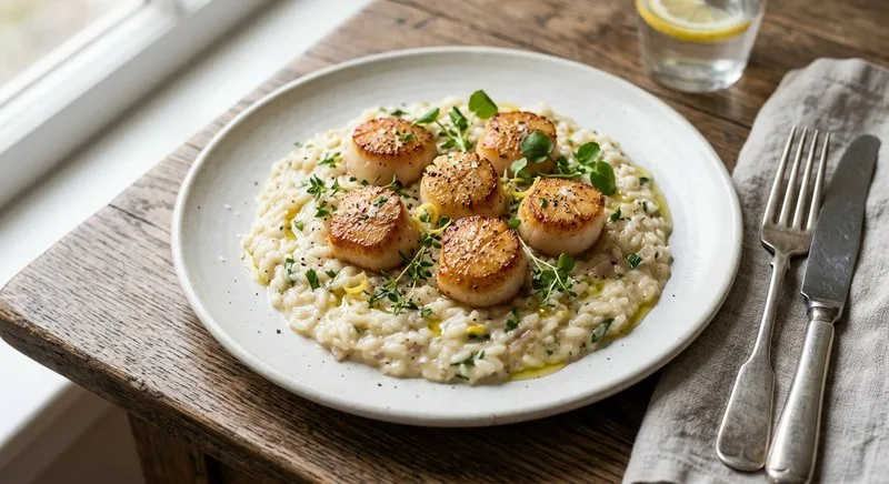 Gluten-Free Scallop Risotto