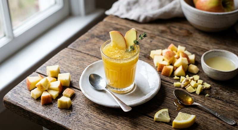 Gluten-Free Apple Ginger Shot — drinks and smoothies recipe, serves 2