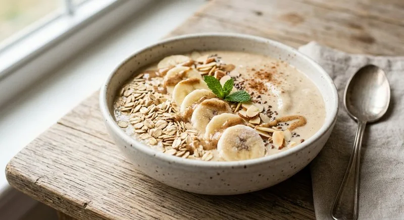 Gluten-Free Banana Oat Smoothie