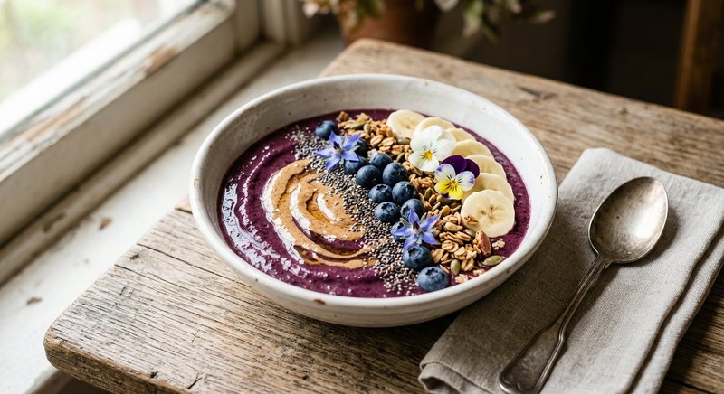 Gluten-Free Blueberry Acai Smoothie — drinks and smoothies recipe, serves 2