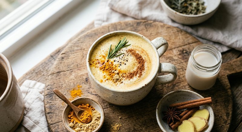 Gluten-Free Bone Broth Latte — drinks and smoothies recipe, serves 2