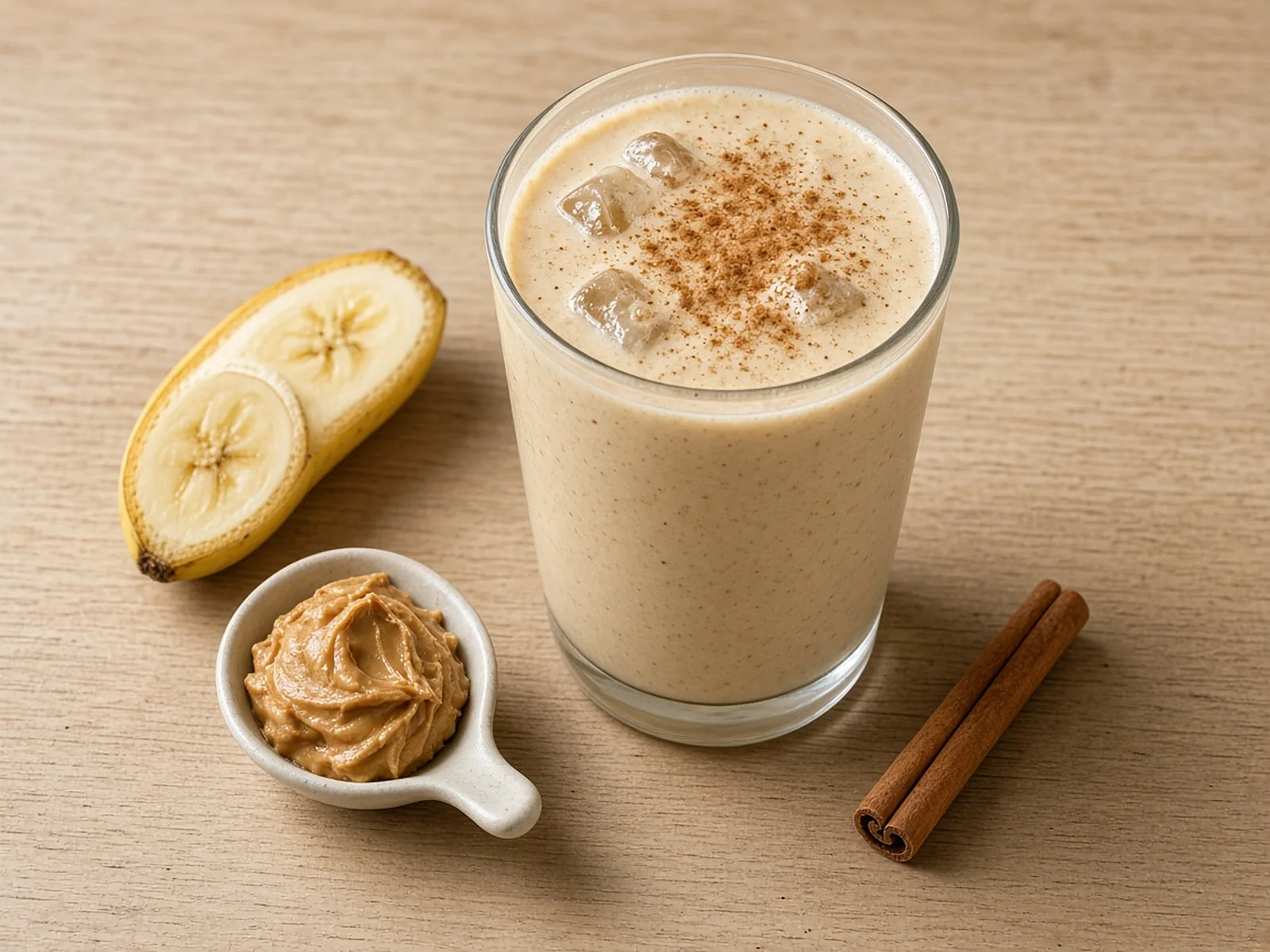 Gluten-free casein protein shake on a plate