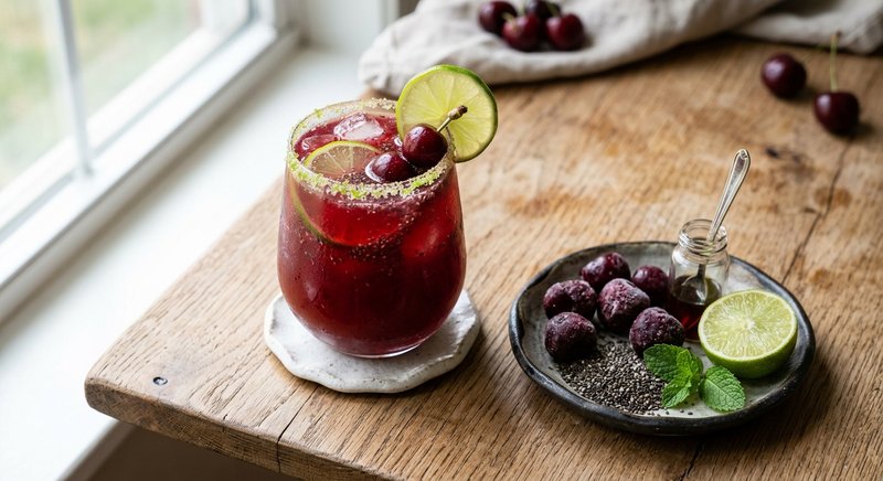 Gluten-Free Cherry Lime Juice — drinks and smoothies recipe, serves 2