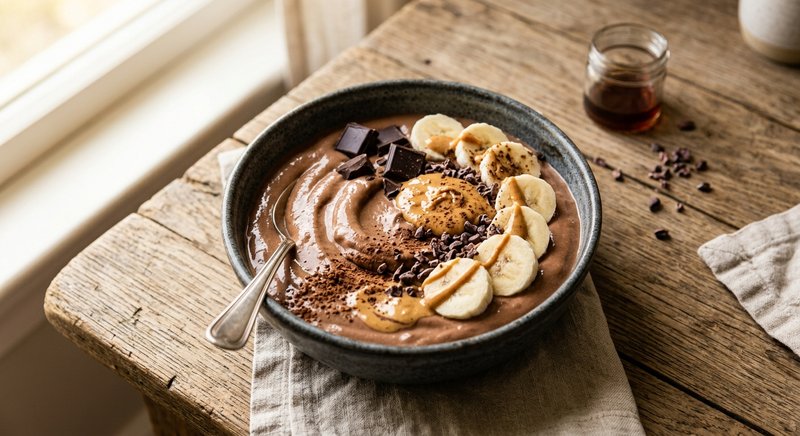 Gluten-Free Chocolate Peanut Butter Smoothie — drinks and smoothies recipe, serves 2
