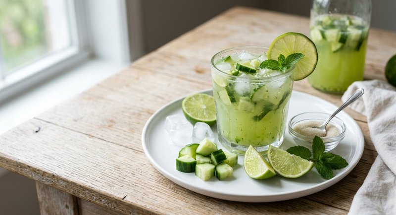 Gluten-Free Cucumber Lime Agua Fresca — drinks and smoothies recipe, serves 2
