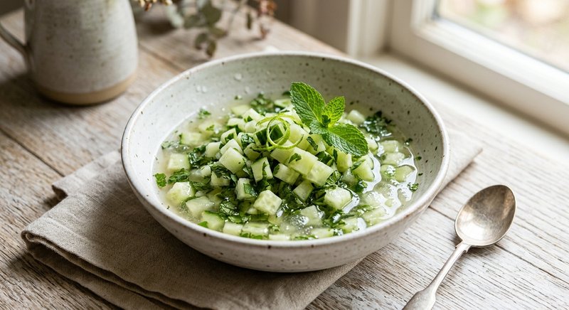 Gluten-Free Cucumber Mint Cooler — drinks and smoothies recipe, serves 2