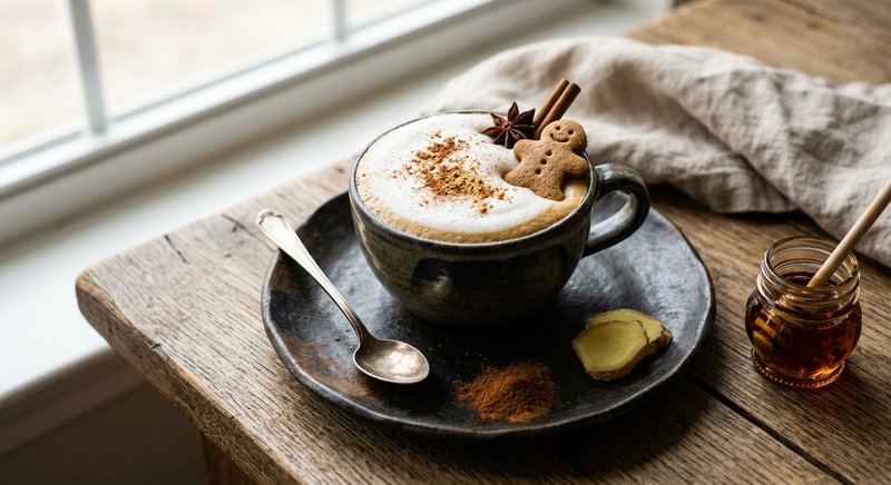 Gluten-Free Gingerbread Latte — drinks and smoothies recipe, serves 2