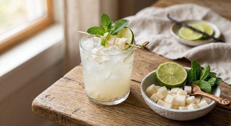 Gluten-Free Jicama Agua Fresca — drinks and smoothies recipe, serves 2