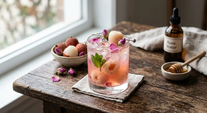 Gluten-Free Lychee Rose Juice