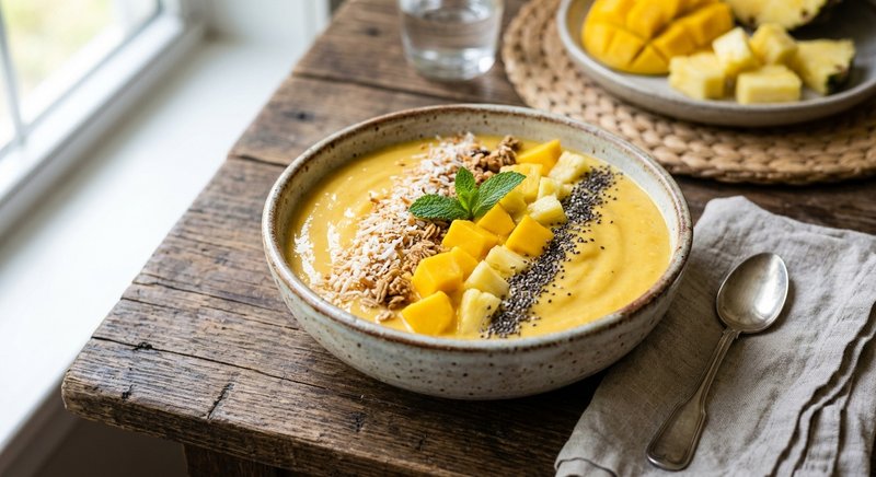 Gluten-Free Mango Pineapple Smoothie — drinks and smoothies recipe, serves 2