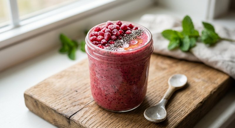 Gluten-Free Pomegranate Smoothie — drinks and smoothies recipe, serves 2