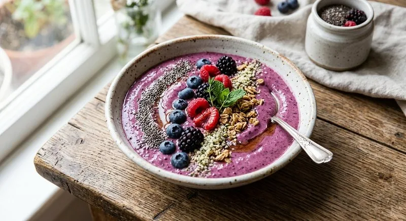 Gluten-Free Pre-Workout Berry Smoothie