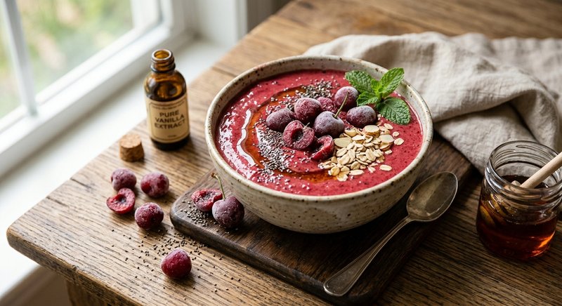 Gluten-Free Tart Cherry Smoothie — drinks and smoothies recipe, serves 2