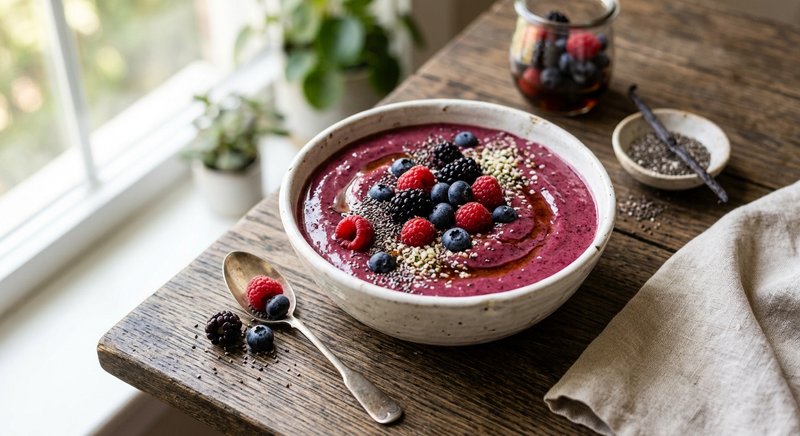 Gluten-Free Triple Berry Smoothie — drinks and smoothies recipe, serves 2