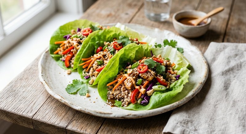 Gluten-Free Bao-Style Lettuce Wrap — lunch recipe, serves 4