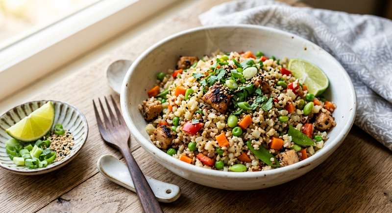 Gluten-Free Cauliflower Fried Rice — lunch recipe, serves 4