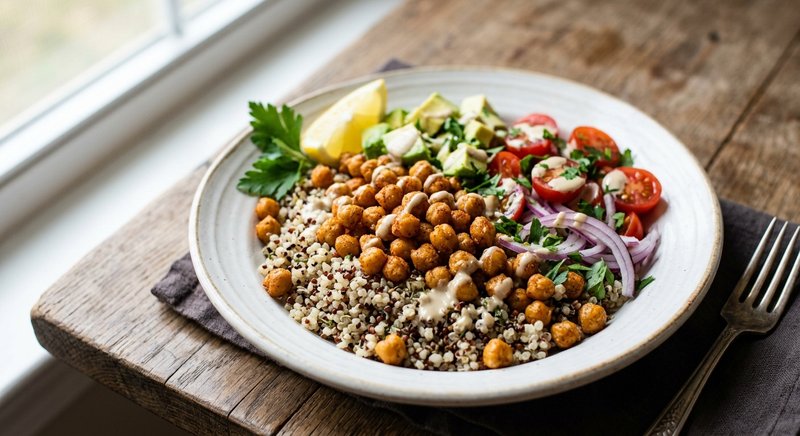 Gluten-Free Crispy Chickpea Bowl — lunch recipe, serves 4