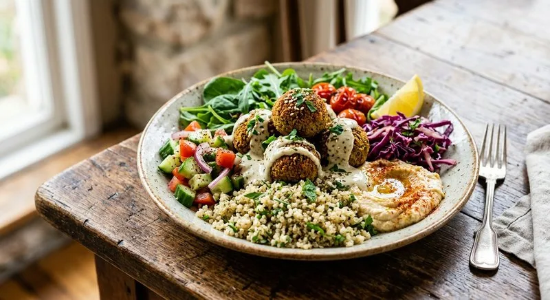 Gluten-Free Falafel Bowl with Tahini