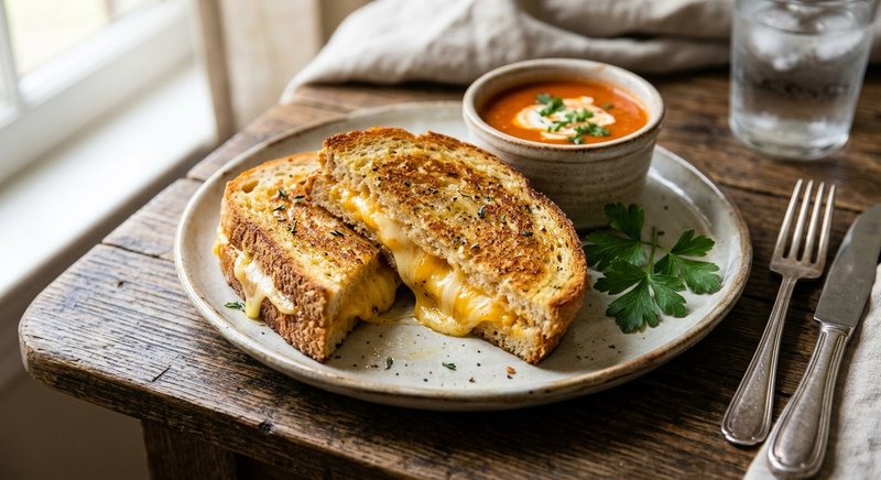 Gluten-Free Grilled Cheese on Bread — lunch recipe, serves 4