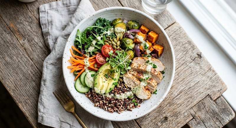 Gluten-Free Harvest Grain Bowl — lunch recipe, serves 4