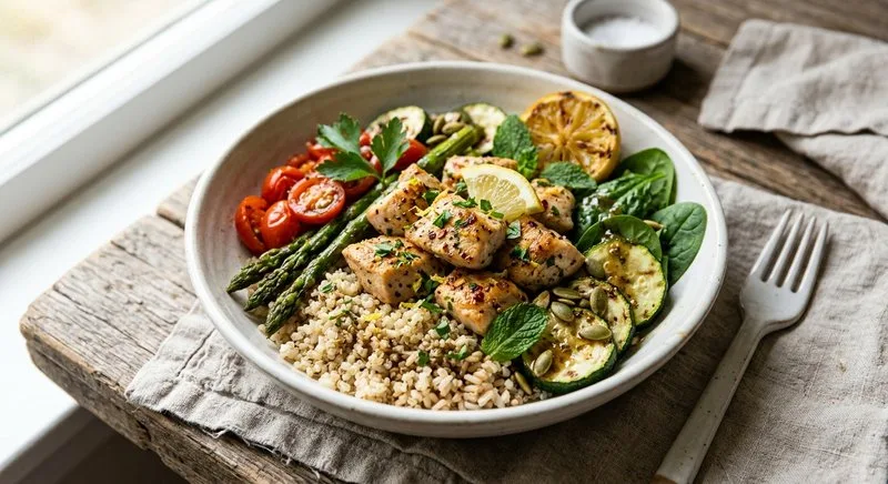 Gluten-Free Lemon Herb Chicken Bowl