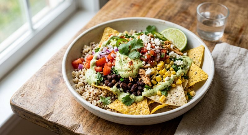 Gluten-Free Loaded Nachos Bowl with Corn Chips — lunch recipe, serves 4
