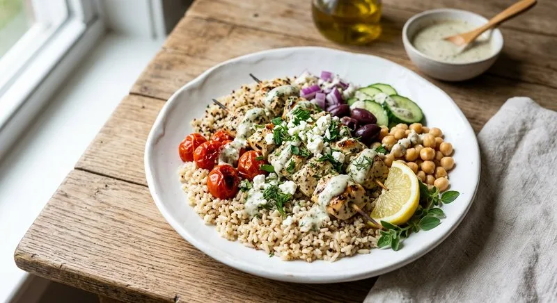 Gluten-Free Mediterranean Rice Bowl