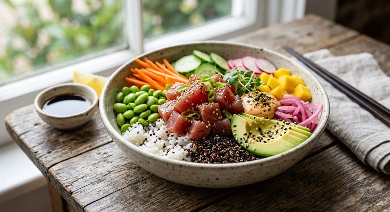 Gluten-Free Poke Bowl — lunch recipe, serves 4