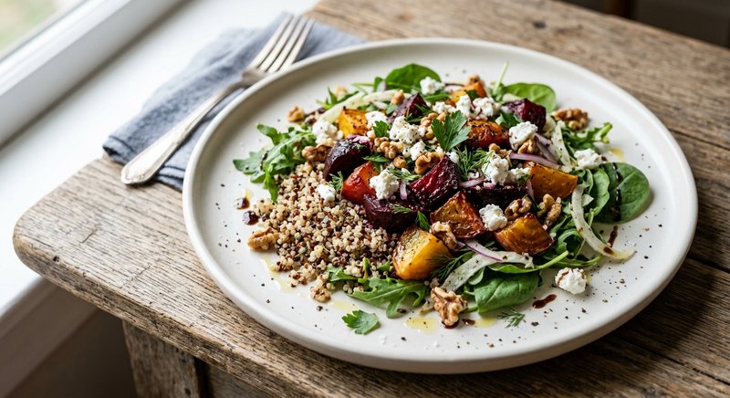 Gluten-Free Roasted Beet Salad — lunch recipe, serves 4