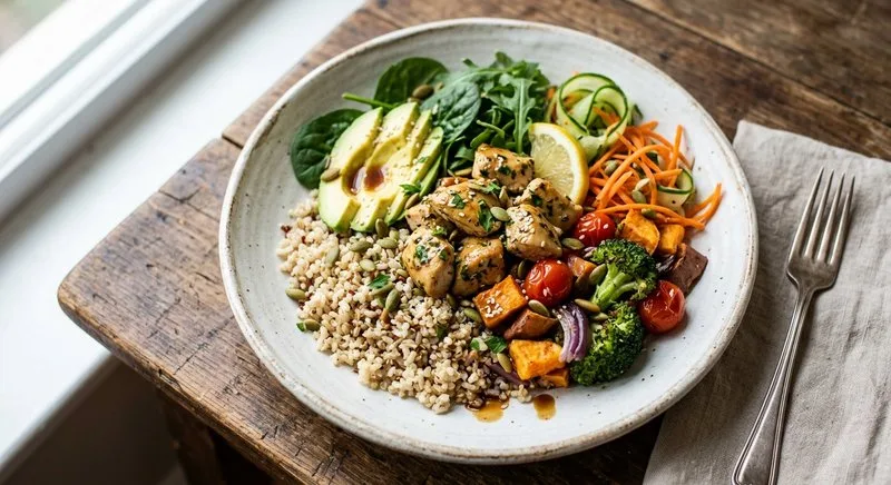 Gluten-Free Roasted Chicken Grain Bowl