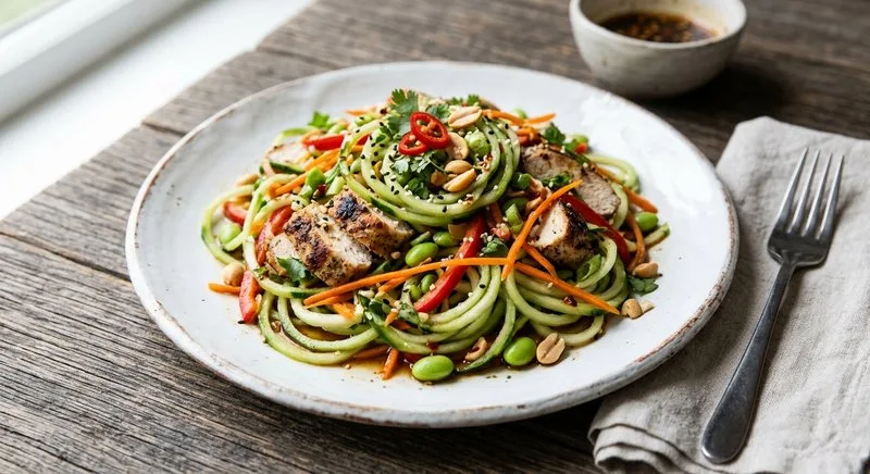Gluten-Free Spicy Cucumber Noodle Salad