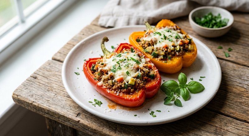 Gluten-Free Stuffed Bell Peppers — lunch recipe, serves 4