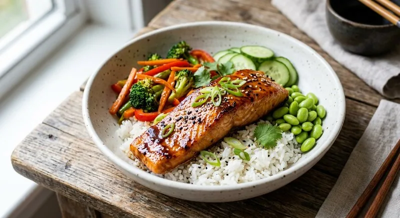 Gluten-Free Teriyaki Salmon Bowl