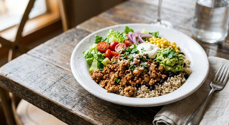 Gluten-Free Turkey Taco Bowl — lunch recipe, serves 4