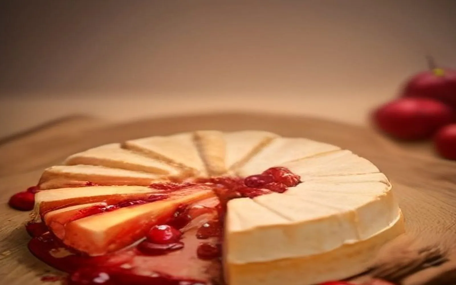 Gluten-free baked brie with cranberries and pecans on a plate
