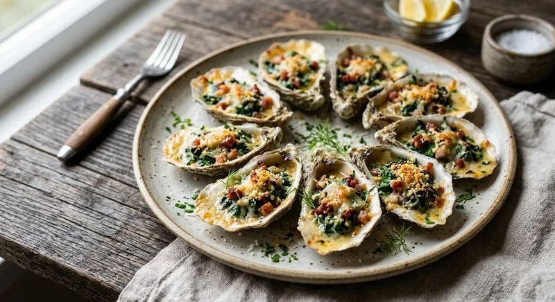 Gluten-Free Baked Oysters Rockefeller