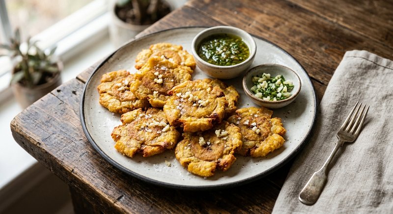 Gluten-Free Dominican Tostones — party and appetizers recipe, serves 8