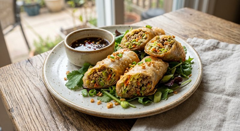 Gluten-Free Filipino Lumpia in Rice Paper — party and appetizers recipe, serves 8