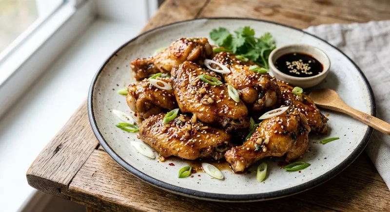 Gluten-Free Honey Garlic Chicken Wings