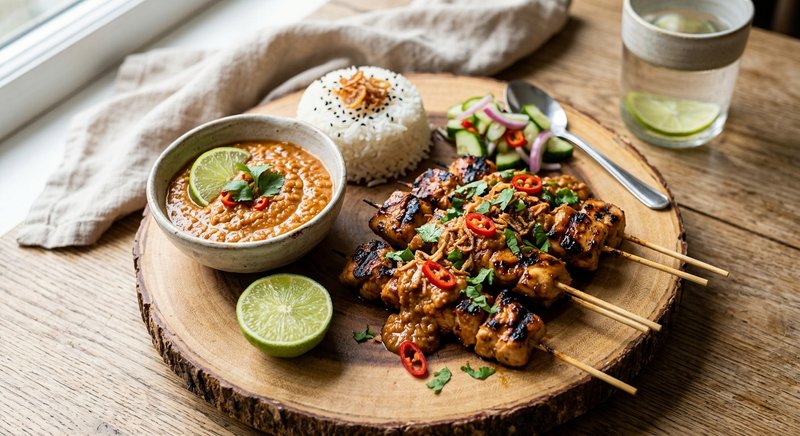 Gluten-Free Indonesian Satay — party and appetizers recipe, serves 8