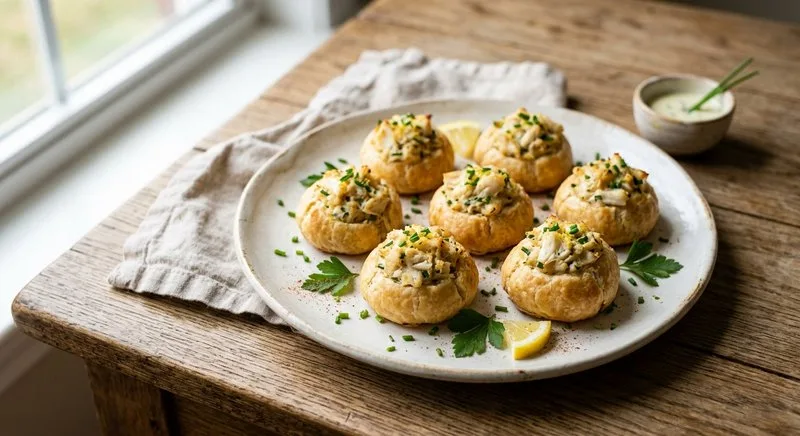Gluten-Free Mini Crab Puffs
